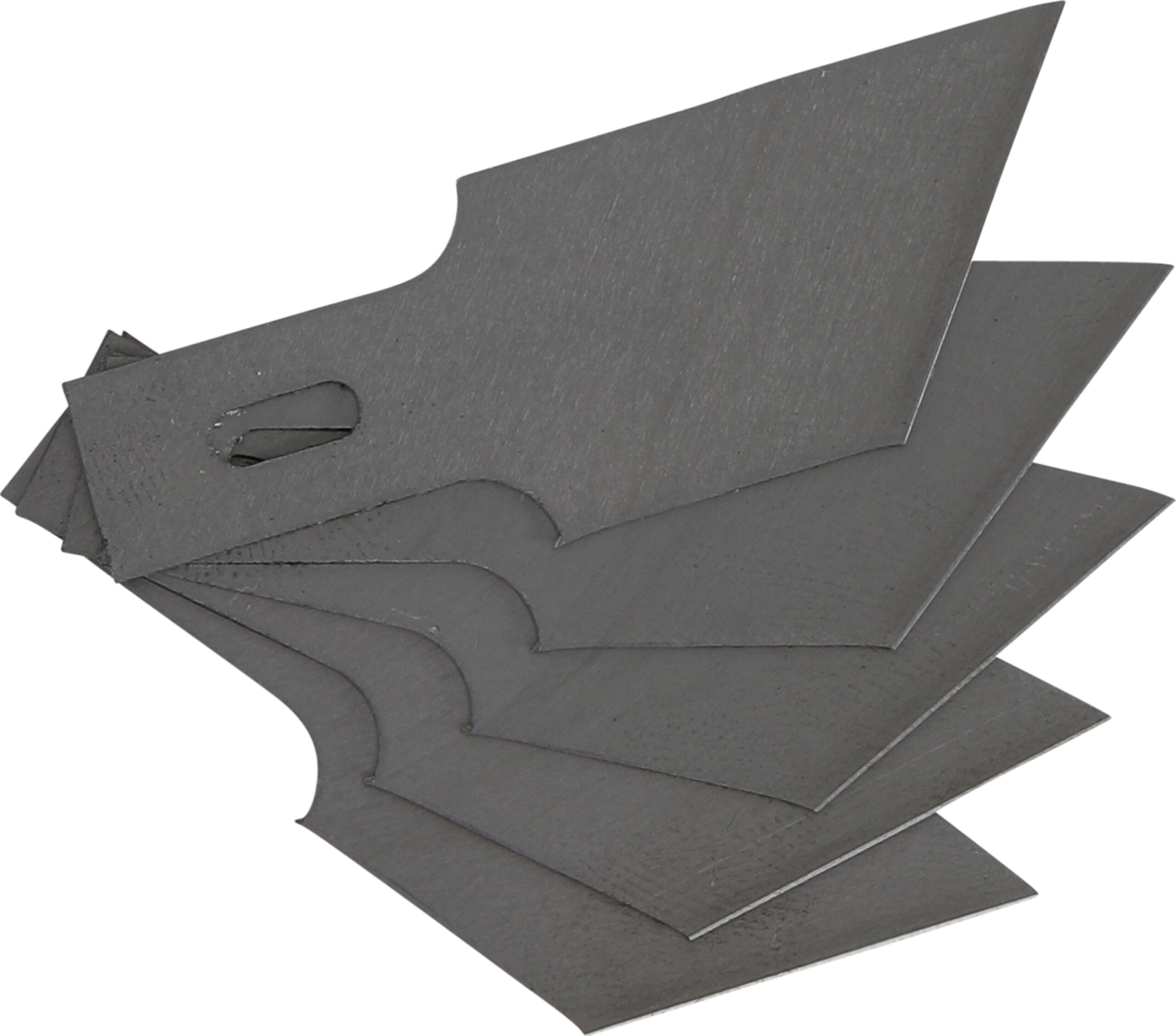 Spare Scraper Blades Set for BGS 364 | 0.6 x 16 mm x 53° | 5 pcs.