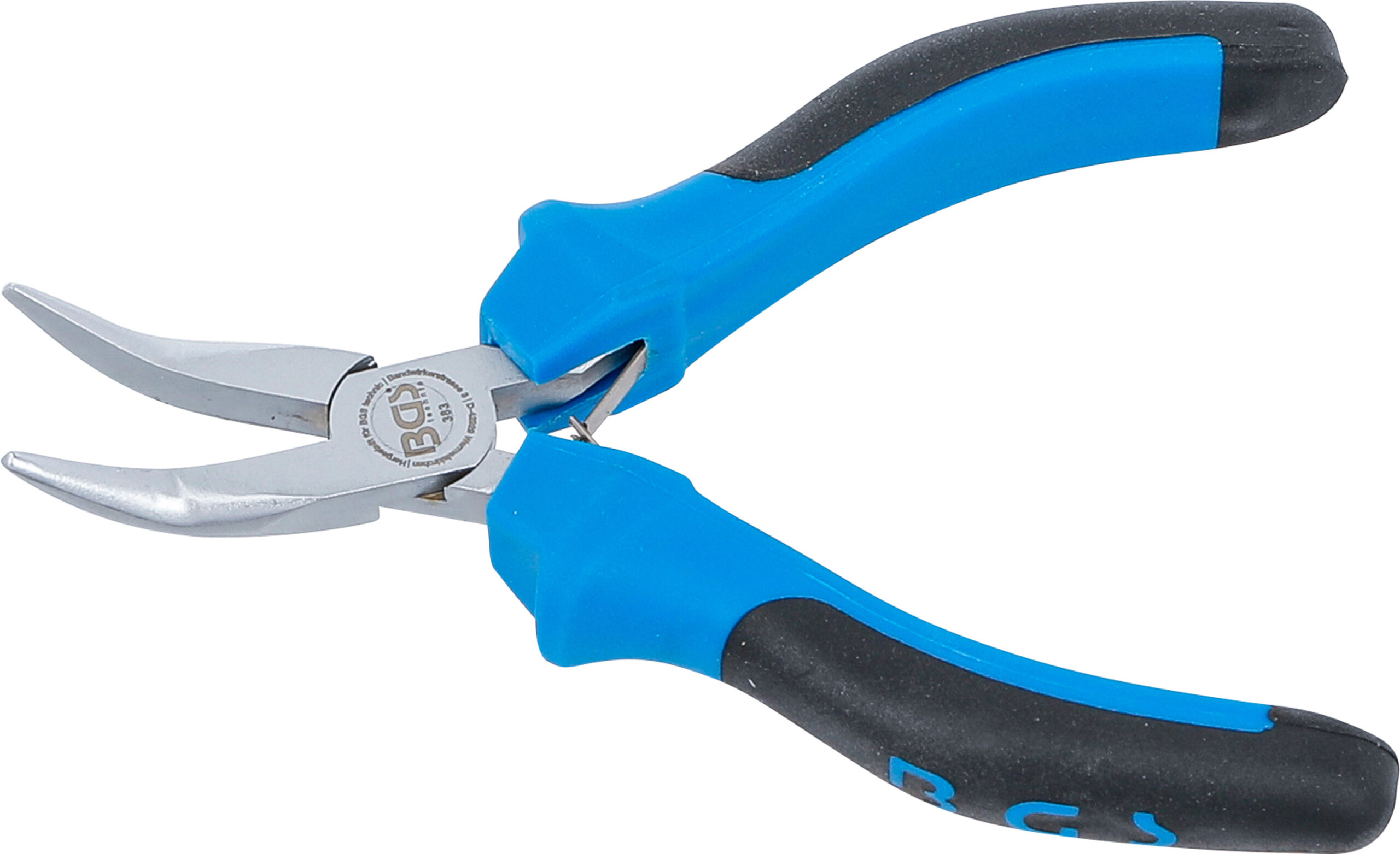 Electronic Long Nose Pliers | bent | spring loaded | 138 mm