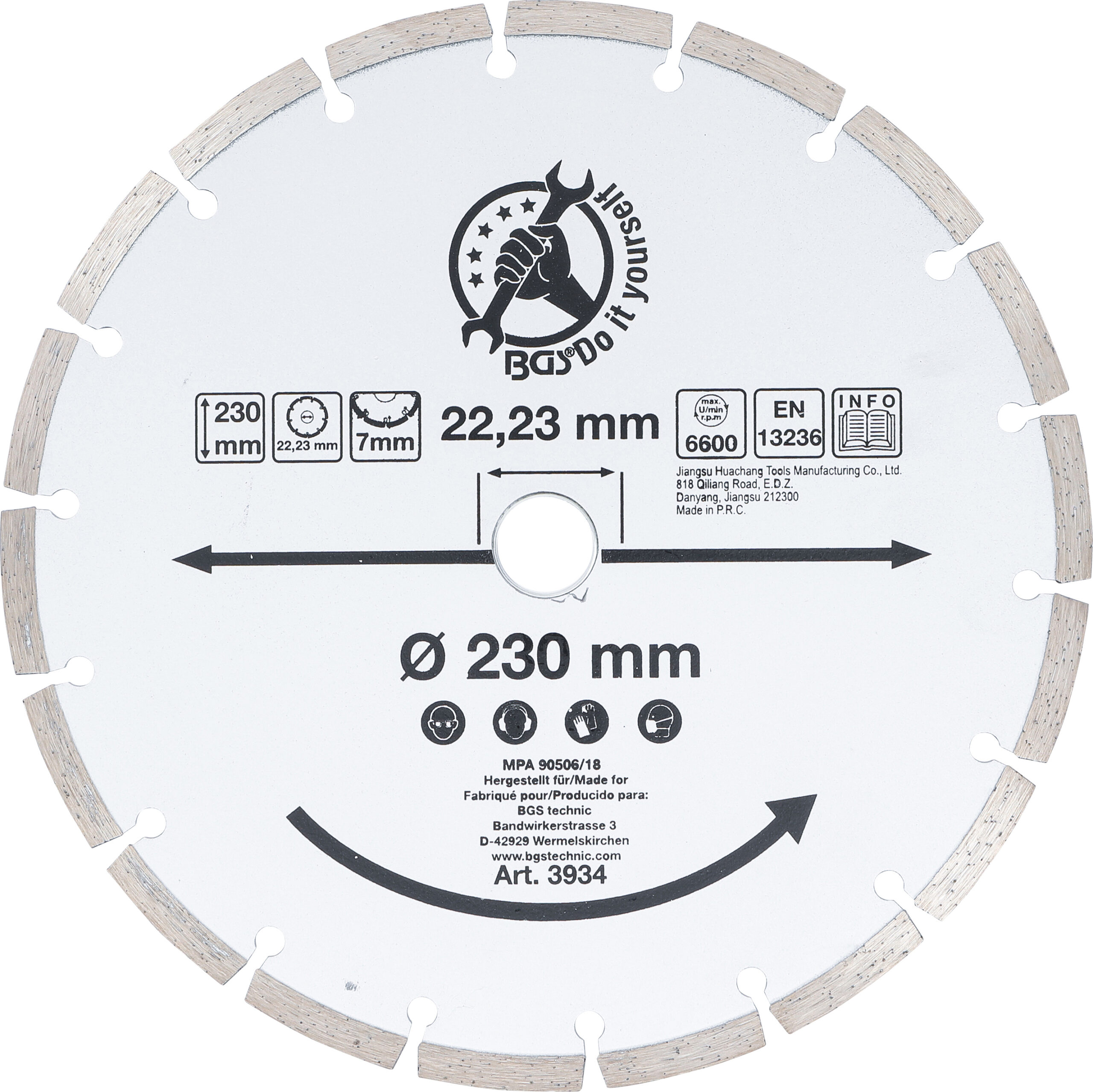 Segment Cutting Disc | Ø 230 mm