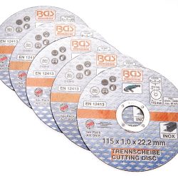 Cutting Discs for Stainless Steel | Ø 115 x 1.0 x 22.2 mm | 5 pcs.