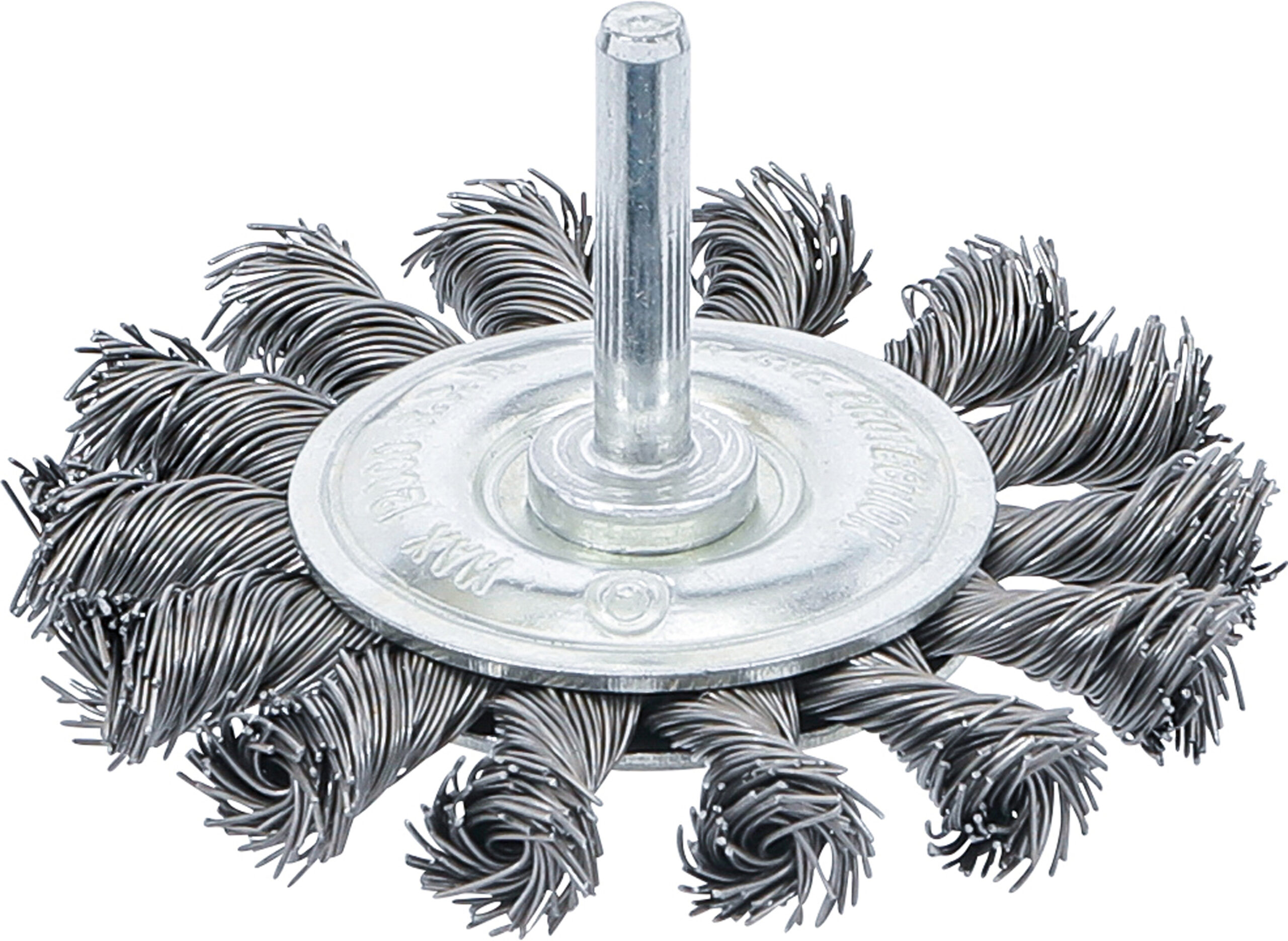 Disc Brush | Drive shaft 6 mm | knotted | Ø 75 mm