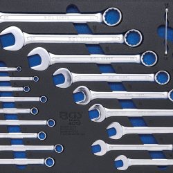 Tool Tray 3/3: Combination Spanners and E-Type Spanners Assortment | 22 pcs.