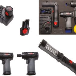 Cordless Polisher and Grinder Set | in Tool Tray for Workshop Trolleys | 10.8 V | 8 pcs.