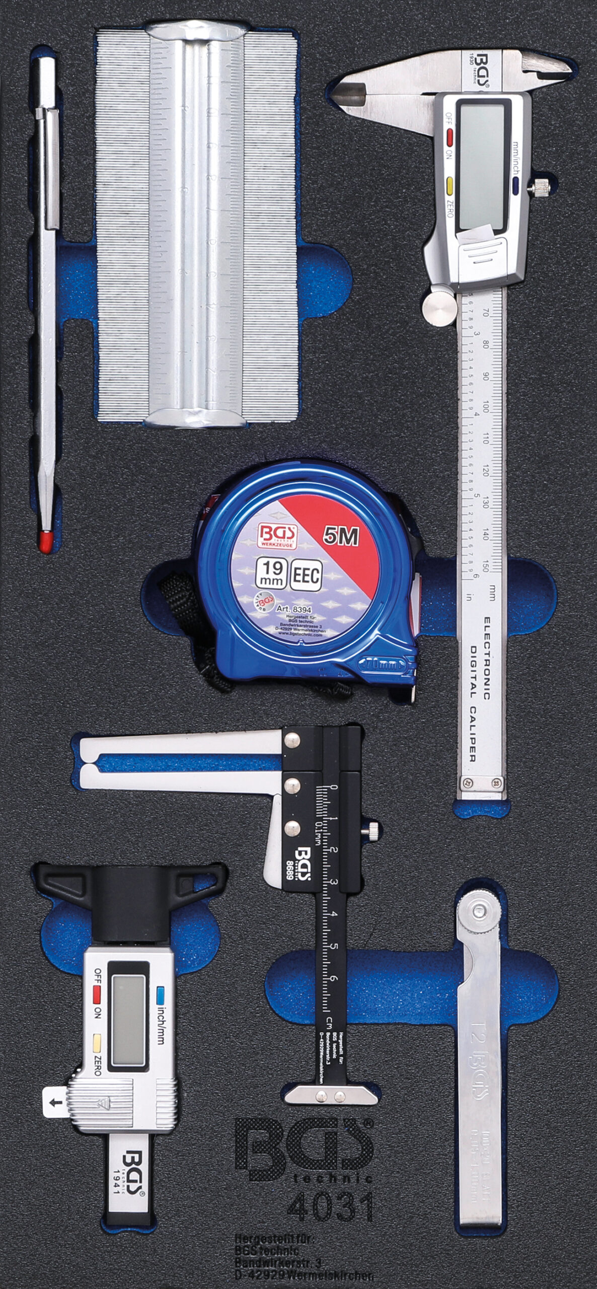 Tool Tray 1/3: Measuring Tool Set | 7 pcs.