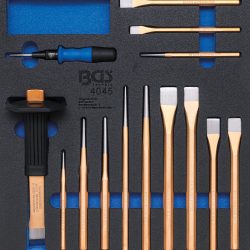 Tool Tray 2/3: Centre Punches, Chisels, Pin Punches | 14 pcs.