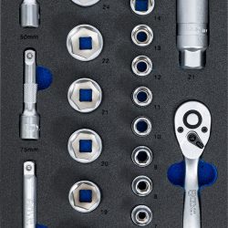 Tool Tray 1/3: Socket Set | 10 mm (3/8 ") | 26 pcs.