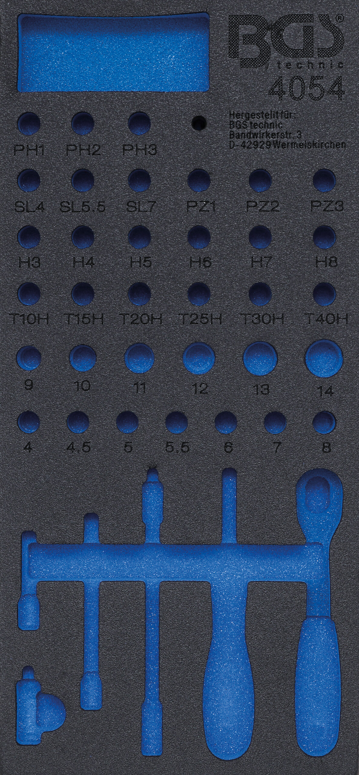 Tool Tray 1/3, empty | for BGS 4054