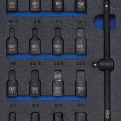 Tool Tray 1/3: Oil Pan Sockets / Oil Filter Chain Wrench | 22 pcs.