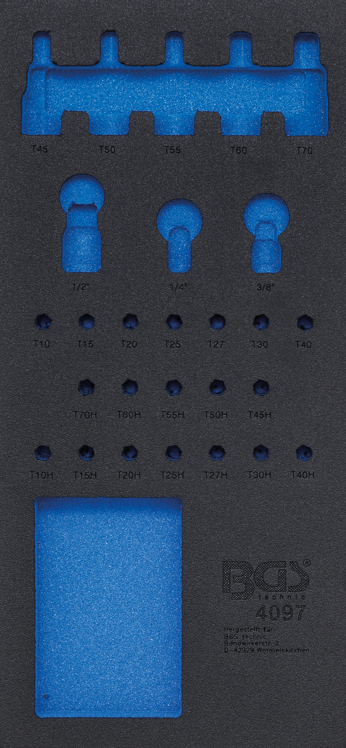 Tool Tray 1/3, empty | for BGS 4097