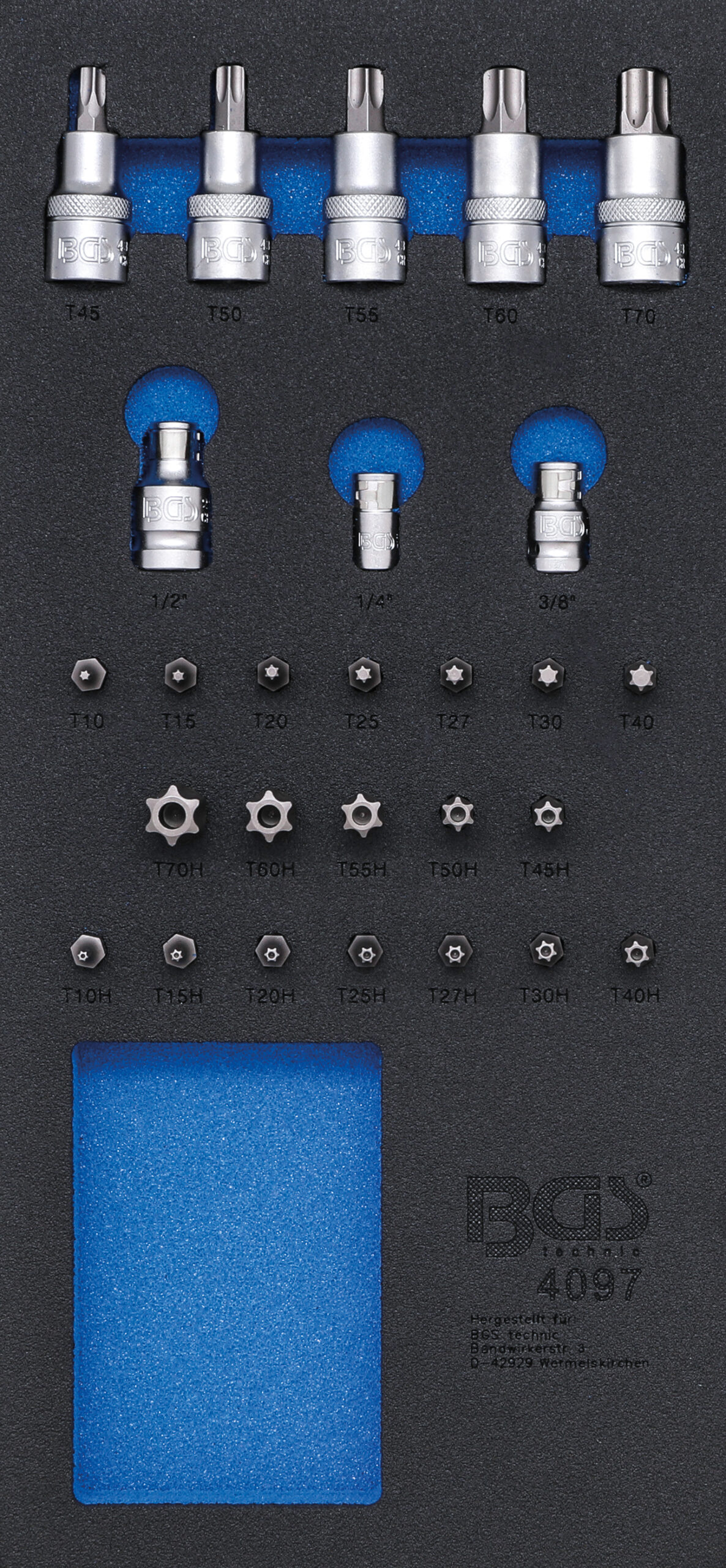 Tool Tray 1/3: Bit and Bit Socket Assortment | 27 pcs.