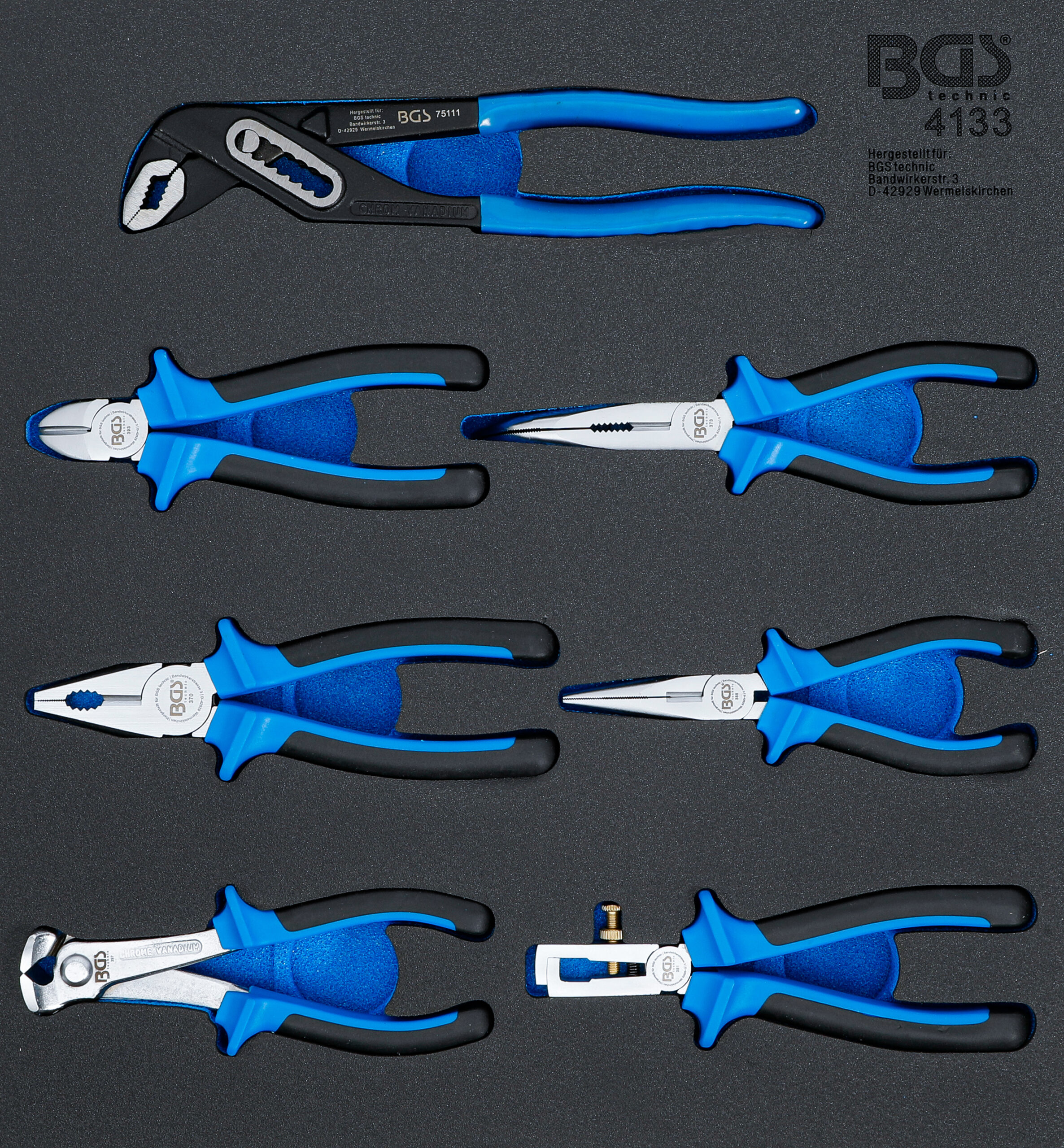 Tool Tray 2/3: Pliers Set | 7 pcs.