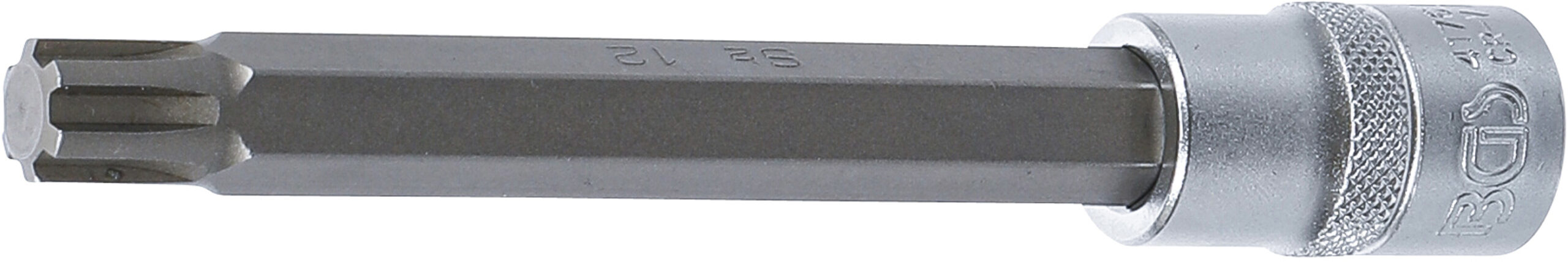 Bit Socket | length 140 mm | 12.5 mm (1/2") Drive | Spline (for RIBE) | M12