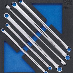 Tool Tray 2/3: Double Ring Spanner Set | 10 x 11 - 22 x 24 mm | 6 pcs.