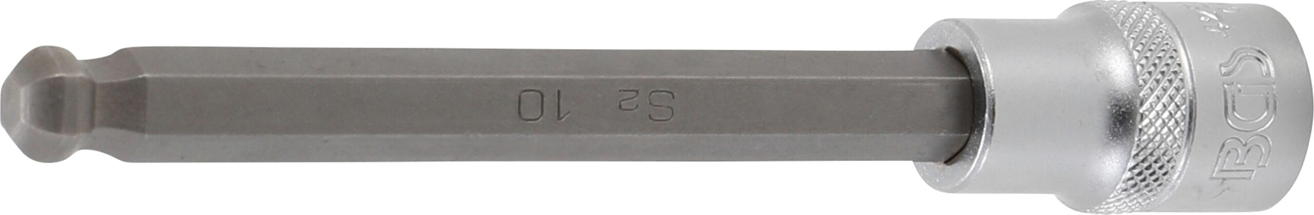 Bit Socket | length 140 mm | 12.5 mm (1/2") Drive | internal Hexagon with Ball Head 10 mm