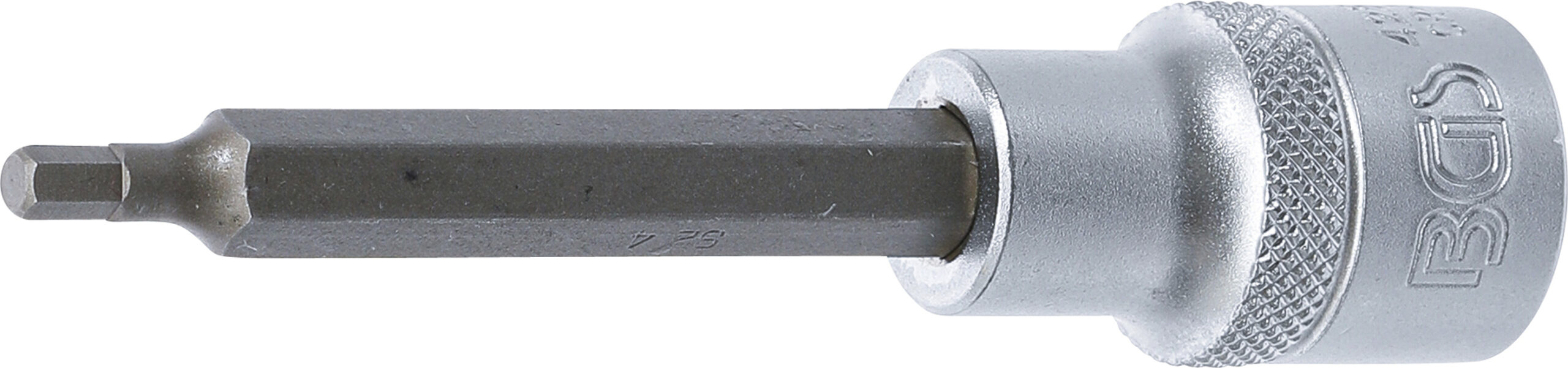 Bit Socket | length 100 mm | 12.5 mm (1/2") Drive | internal Hexagon 4 mm