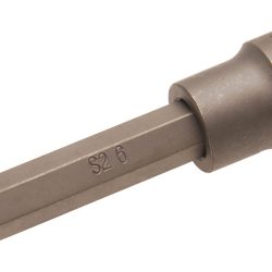 Impact Bit Socket | length 100 mm | 12.5 mm (1/2") Drive | internal Hexagon 6 mm