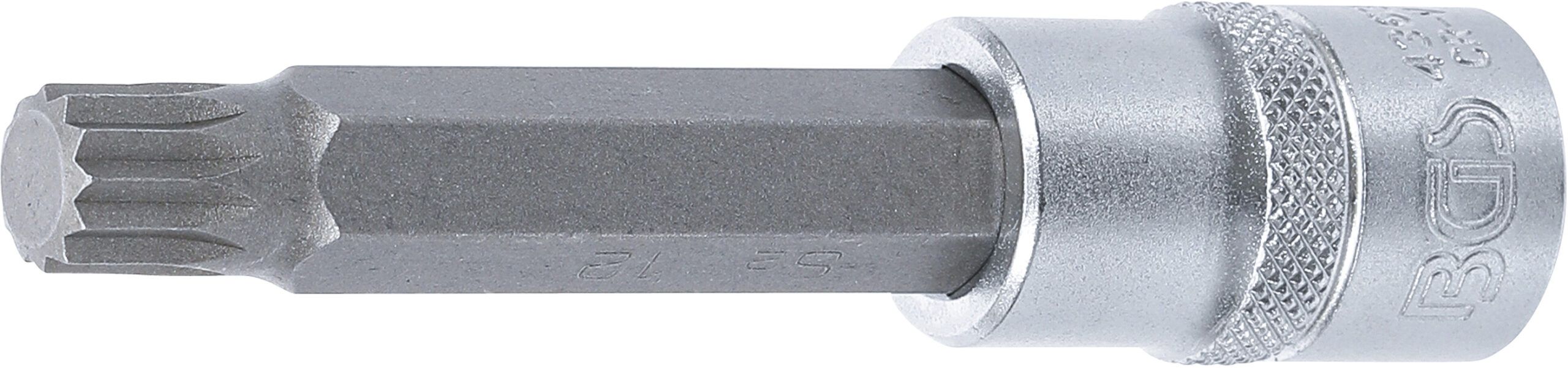 Bit Socket | length 100 mm | 12.5 mm (1/2") Drive | Spline (for XZN) | M12