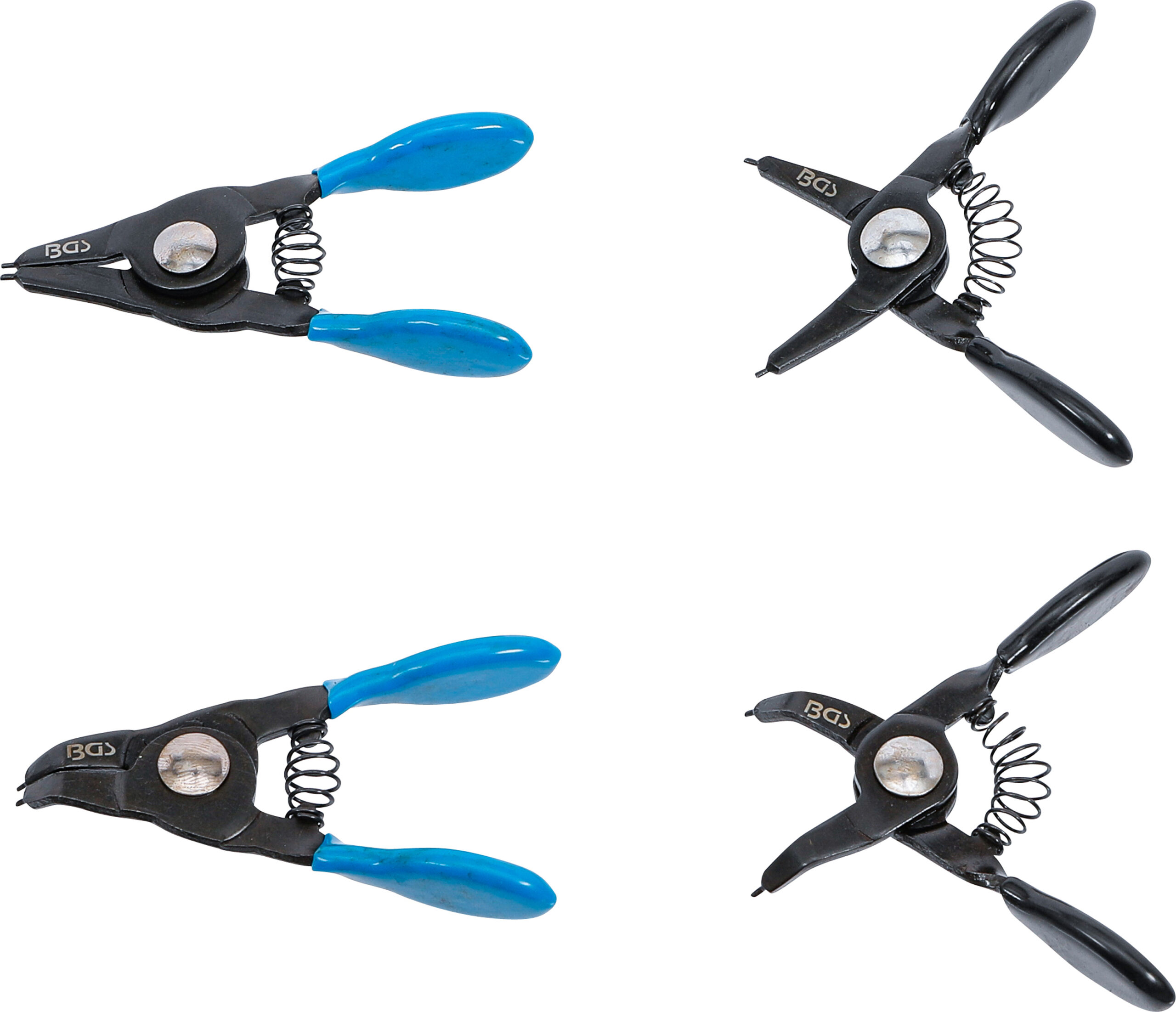 Circlip Pliers Set | for small Circlips | 80 mm | 4 pcs.