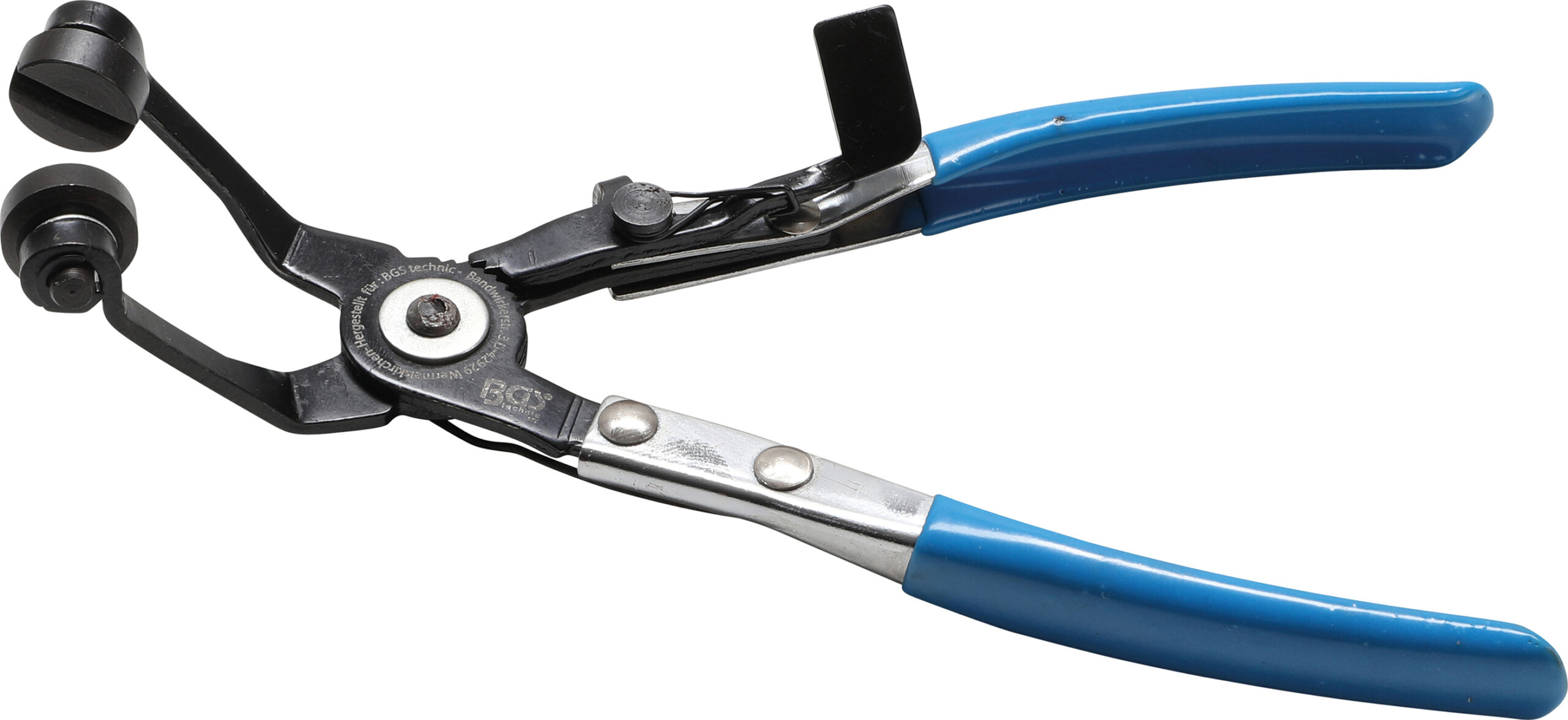 Hose Clamp Pliers | Bent Type | with Ratcheting Function | 220 mm