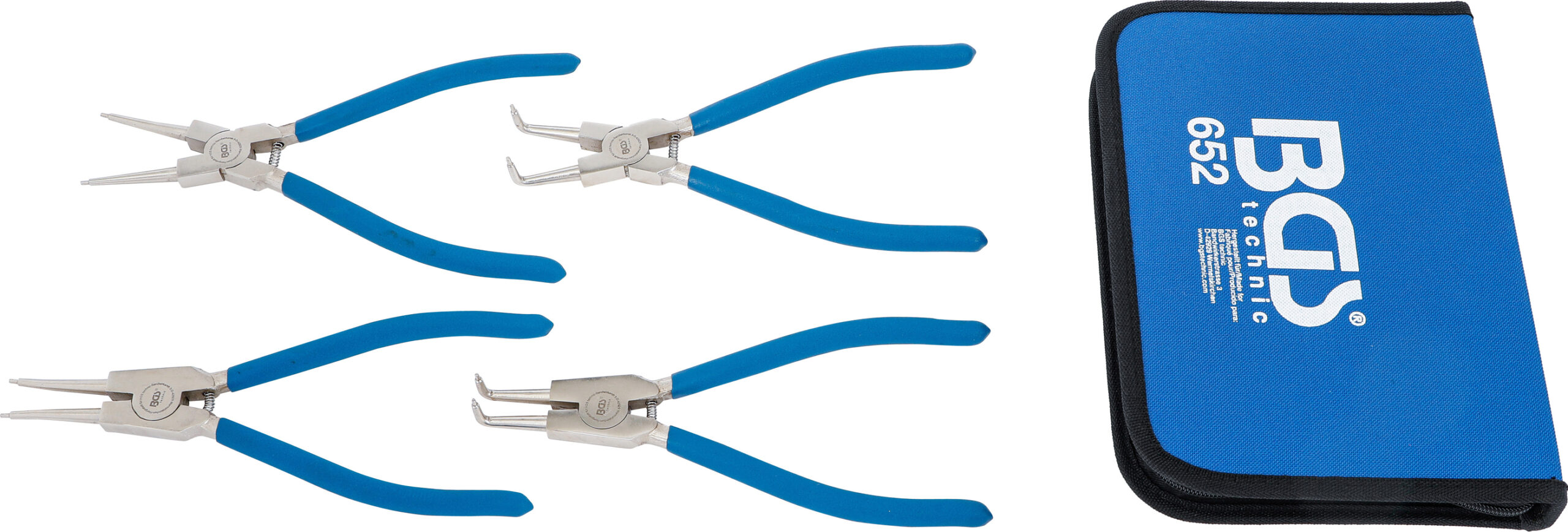 Circlip Pliers Set | 250 mm | 4 pcs.