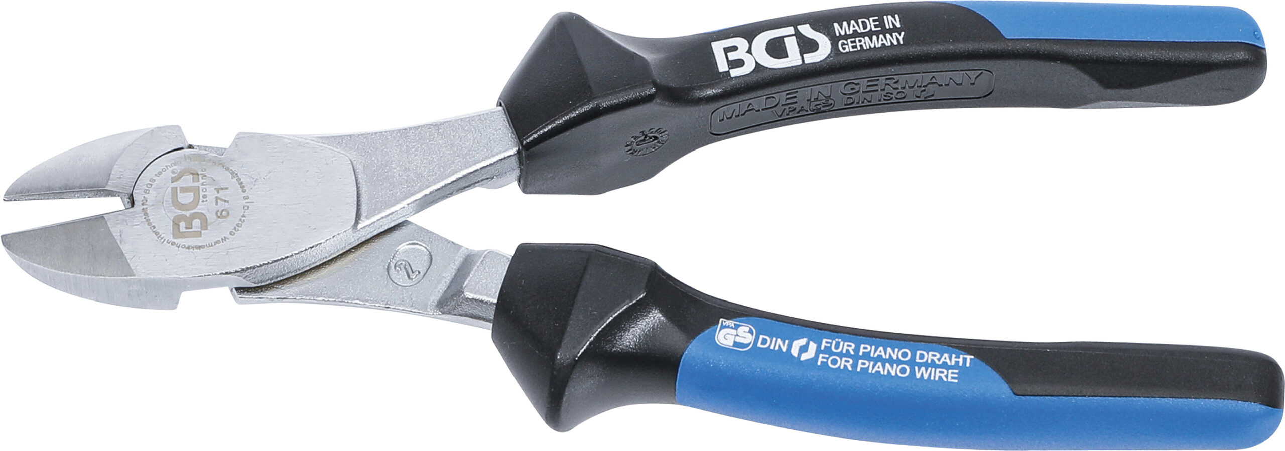 Heavy Duty Diagonal Side Cutter | for Piano Wire | 200 mm