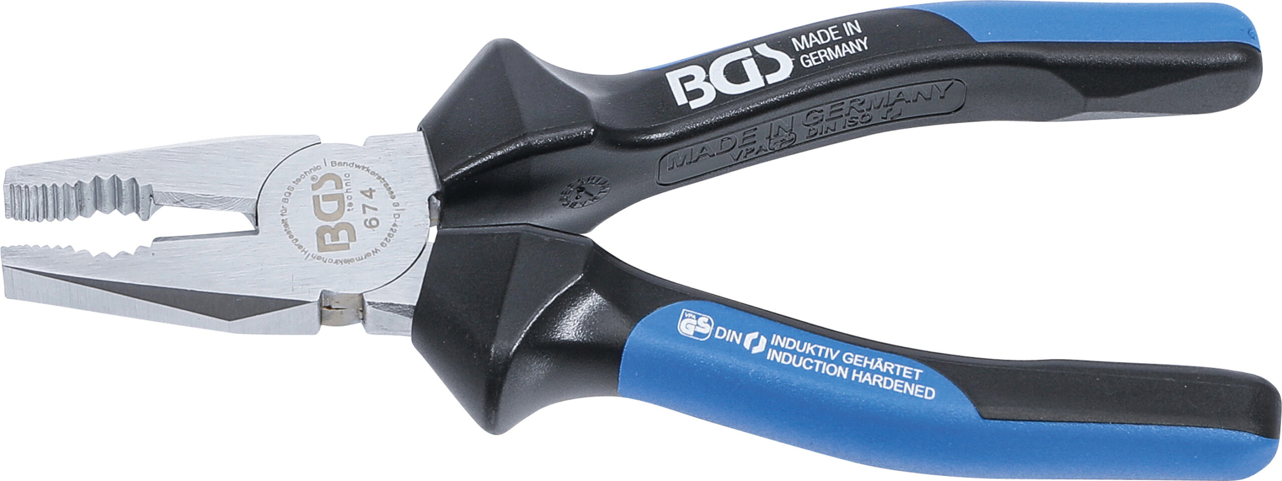 Combination Pliers | with Facet and Cutting Edge | 180 mm