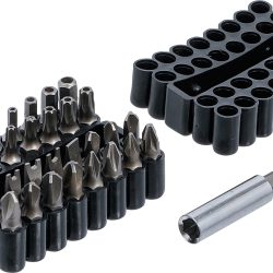 Bit Set | short | 6.3 mm (1/4") Drive | various types | 33 pcs.