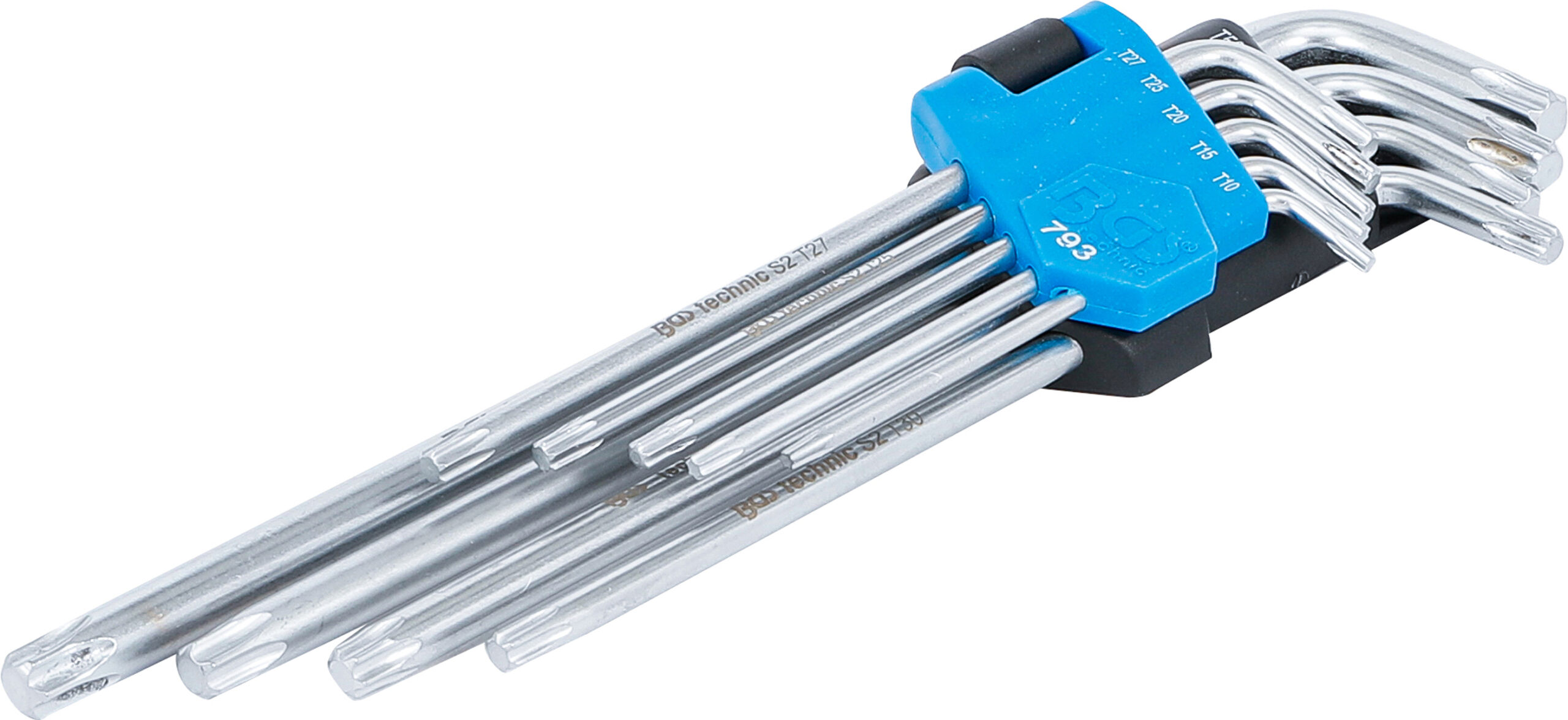 L-Type Wrench Set | extra long | T-Star (for Torx) T10 - T50 | 9 pcs.