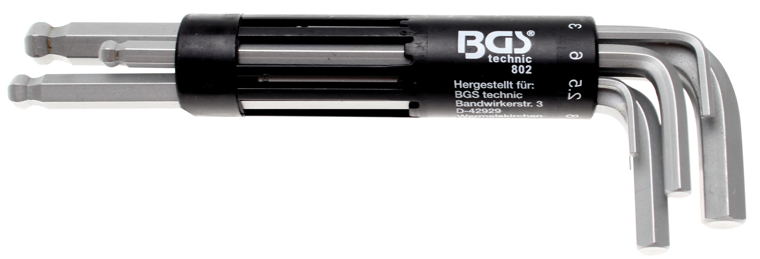 L-Type Wrench Set | long | internal Hexagon / internal Hexagon with Ball Head 2 - 10 mm | 8 pcs.