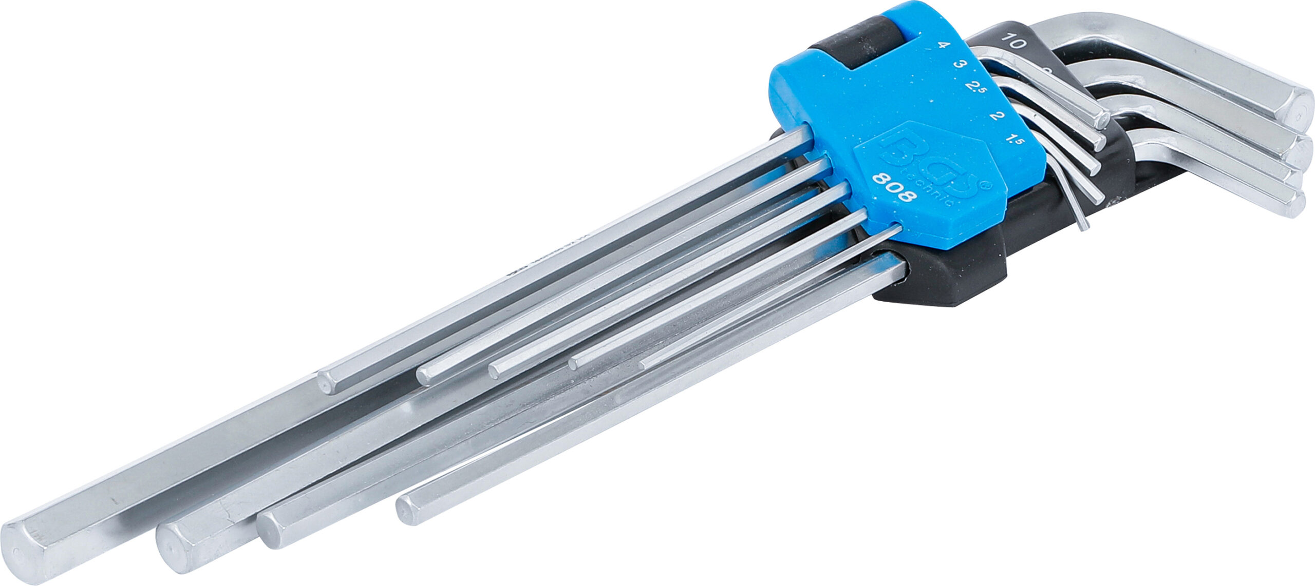 L-Type Wrench Set | extra long | internal Hexagon 1.5 - 10 mm | 9 pcs.