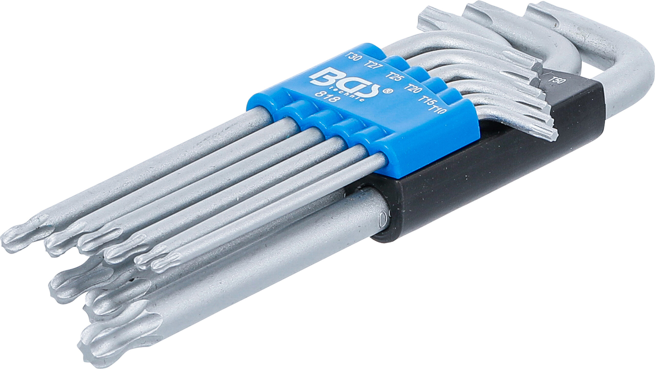L-Type Wrench Set | T-Star (for Torx) with Ball Head T10 - T50 | 9 pcs.