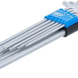 L-Type Wrench Set | extra long | T-Star (for Torx) with Ball Head T10 - T50 | 9 pcs.