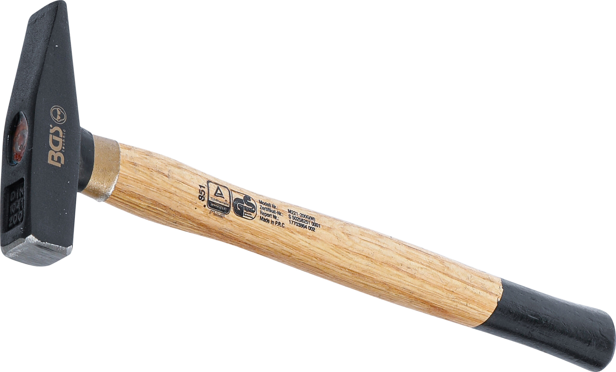 Machinist's Hammer | Wooden Handle | DIN 1041 | 200 g
