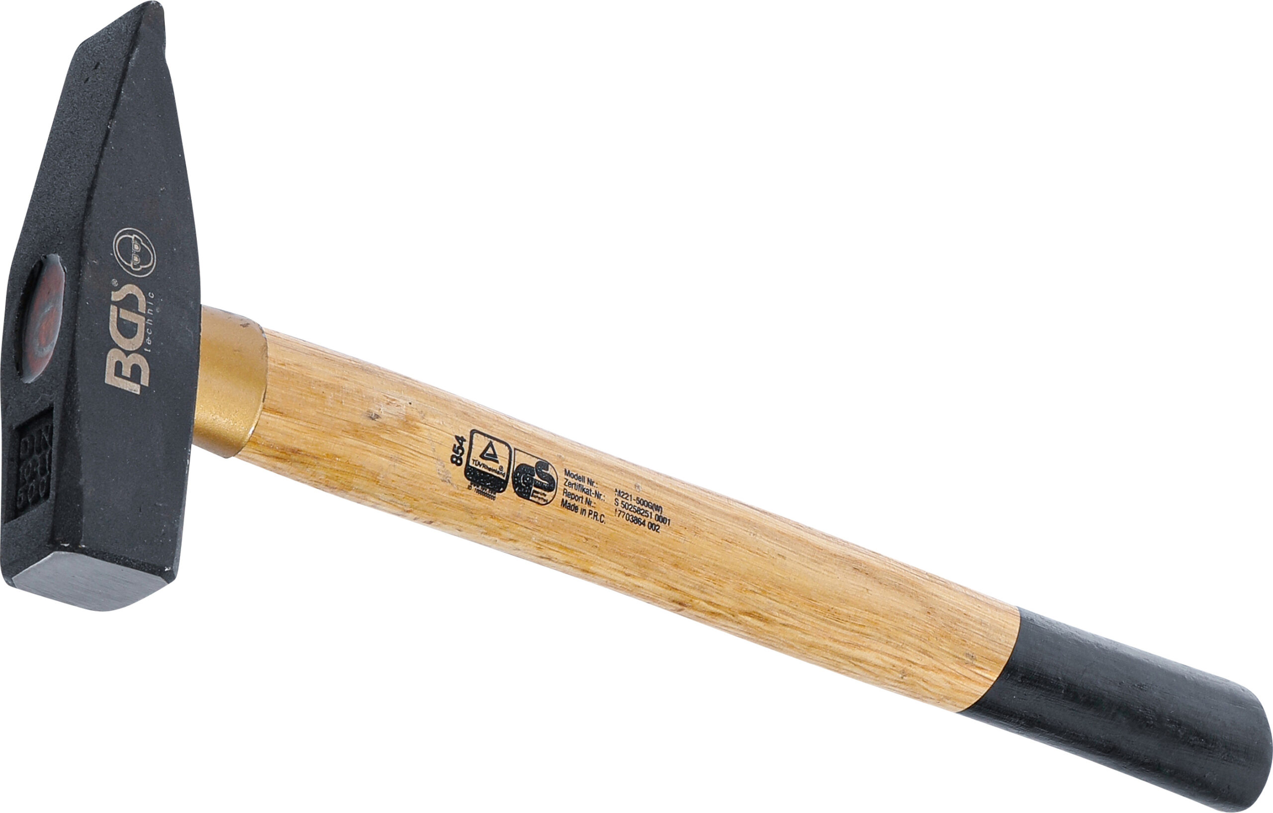 Machinist's Hammer | Wooden Handle | DIN 1041 | 500 g