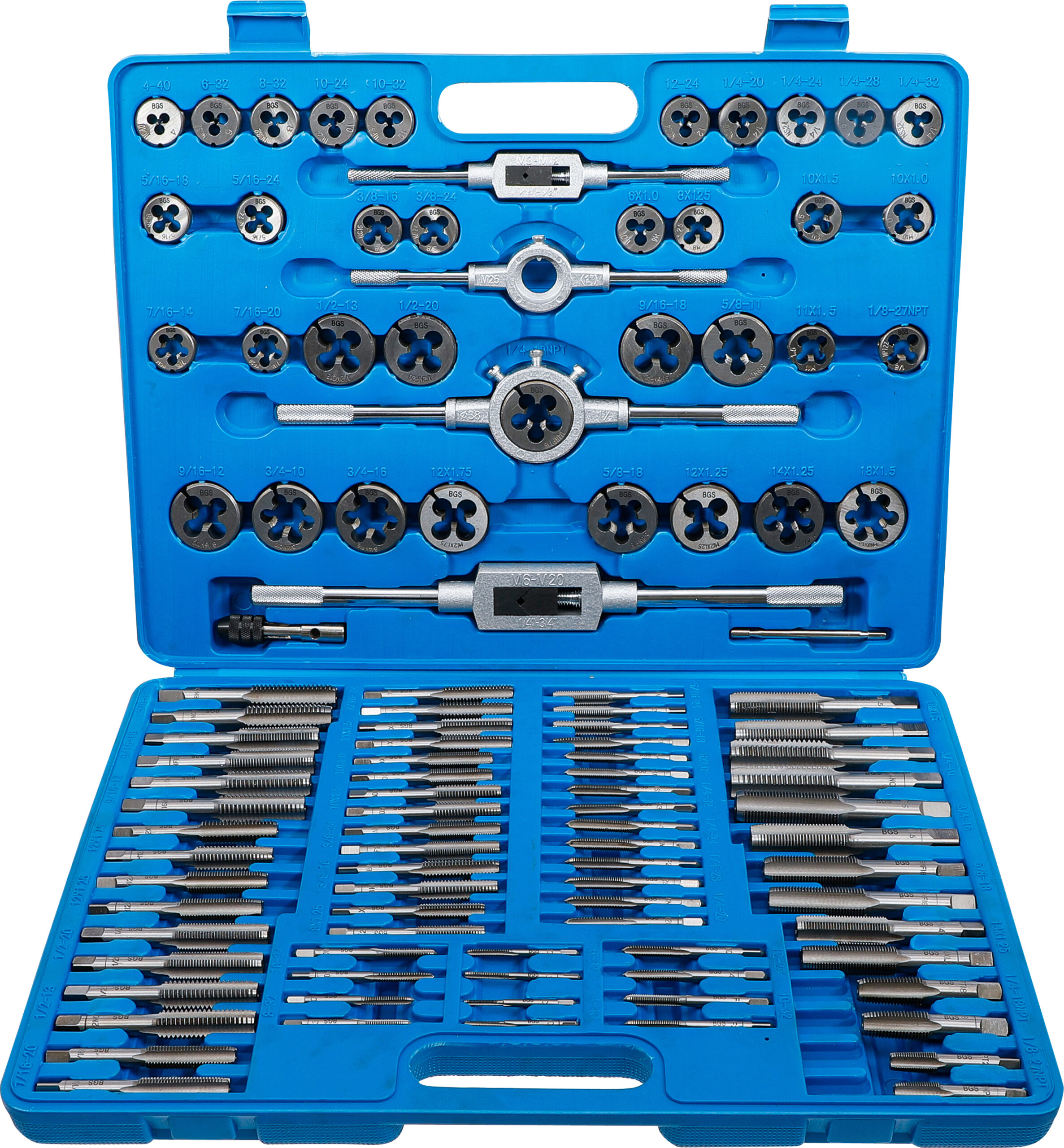 Tap and Die Set | Metric / Inch Sizes | 110 pcs.