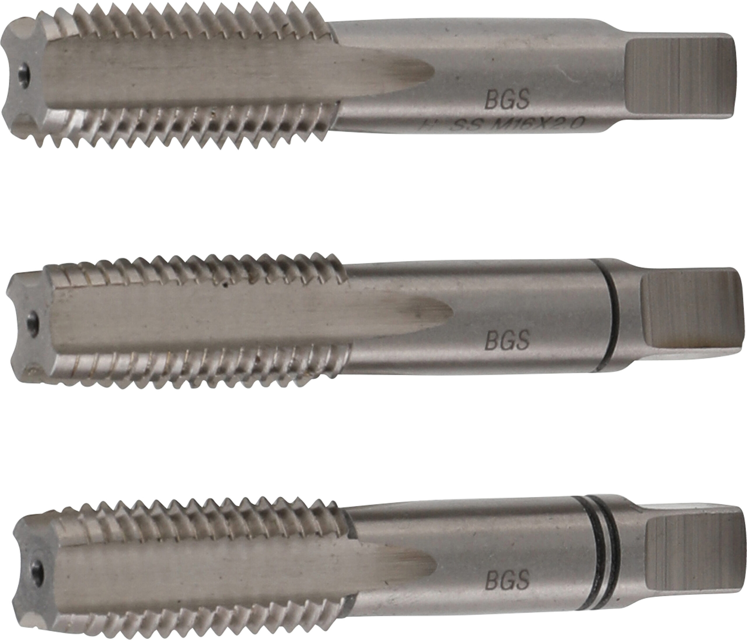 Tap Set | Starter, Plug, Bottoming Tap | HSS-G | M16 x 2.0 | 3 pcs.