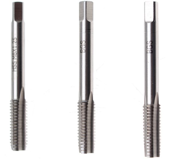 Tap Set | Starter, Plug, Bottoming Tap | HSS-G | M8 x 1.25 | 3 pcs.